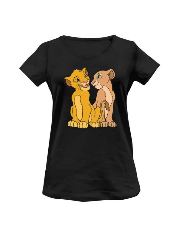 Camiseta-Simba-y-Nala-El-Rey-Leon-Disney Mujer