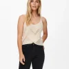 Top Tirantes Punto Beige Jdy