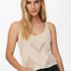 Top Tirantes Punto Beige Jdy - Imagen 6