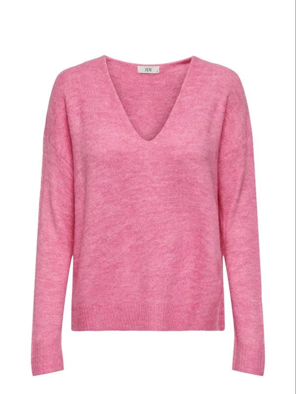 Sweater de Punto Rosa Mujer JDY